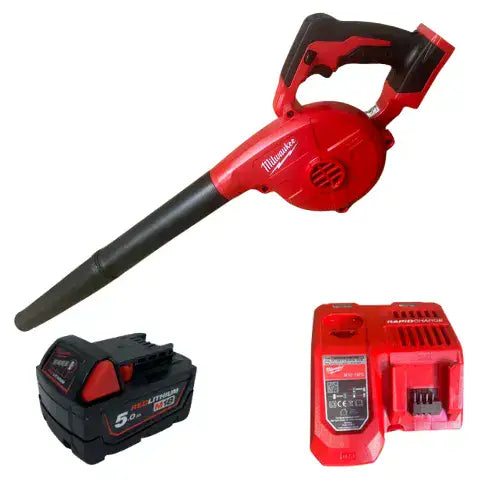 מפוח 18V סוללה 5HA ומטען Milwaukee 18MBBL