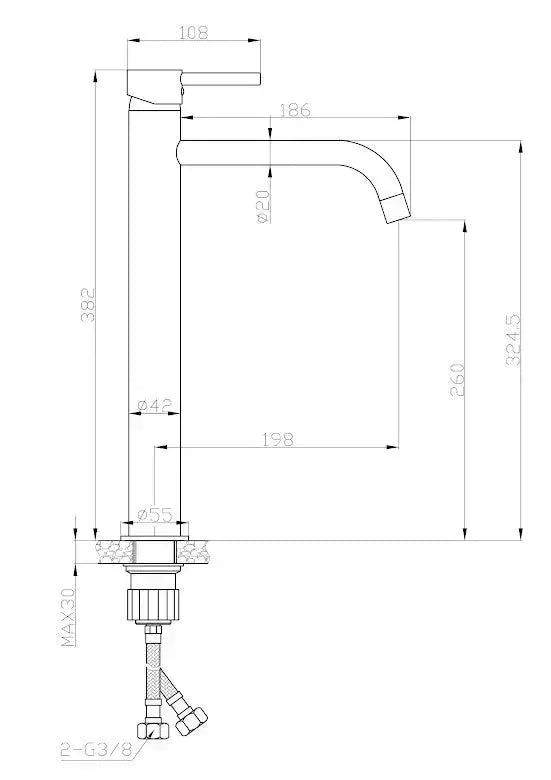 מארז אביזרי מקלחת בצבע זהב Aquila - מבט נוסף 2