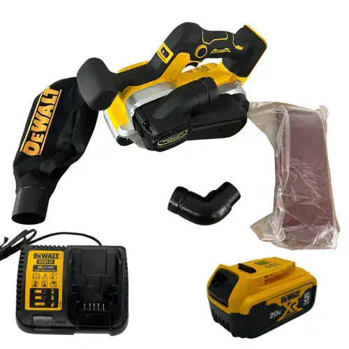 מלטשת סרט 20V סוללה 5HA ומטען DCW220 DeWalt DCW220-1-5