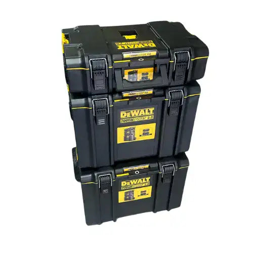 סט 3 ארגזי כלים מודולרים DEWALT TOUGHSYSTEM עמידות IP65 DeWalt DWST60436