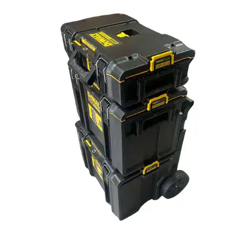 סט 3 ארגזי כלים מודולרים DEWALT TOUGHSYSTEM עמידות IP65 - מבט נוסף 3