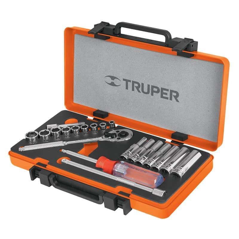 סט בוקסות ''1/4 מ"מ TRUPER