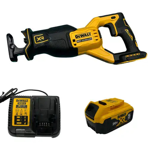 מסור חרב 20V סוללה 5AH ומטען DeWALT DCS382