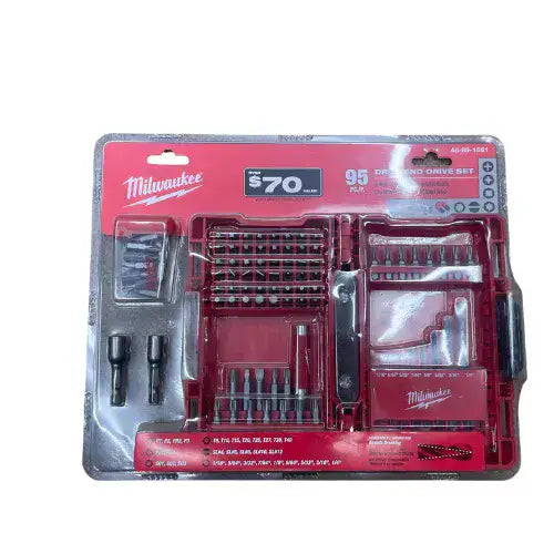 סט ביטים ומקדחים 95 חלקים milwaukee 48-89-1561