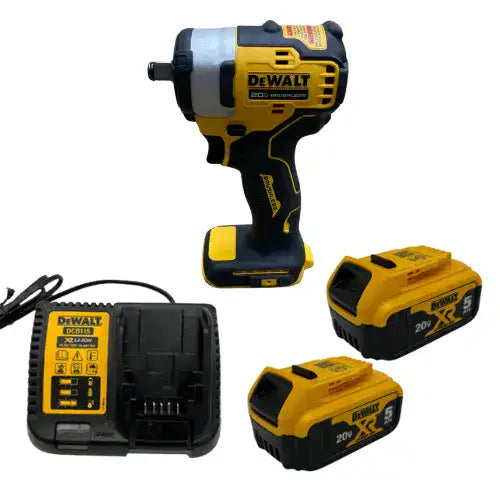 מפתח רטיטה 20V שתי סוללות 5AH ומטען DCF911 DeWalt DCF911-2-5
