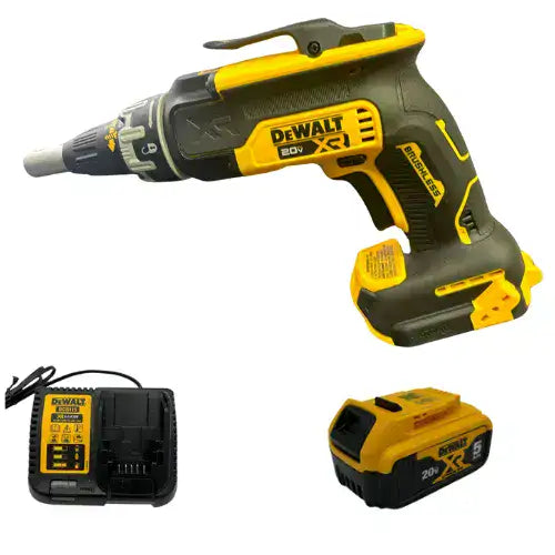 מברגת גבס 20V סוללה 5AH ומטען DCF630 DeWalt DCF630-1-5