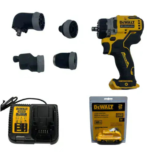 מברגה מודולרית 12V סוללה 2Ah ומטען DeWALT DCD703