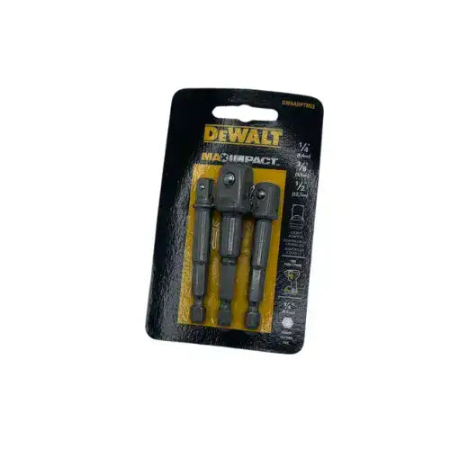 סט 3 מתאמי בוקסה לאימפקט DeWALT DWAADPTMI3