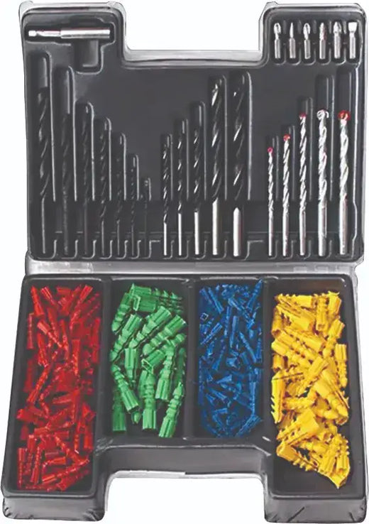 סט מקדחים וביטים 300 חלקים במזוודה KONISHI KO-300-SET