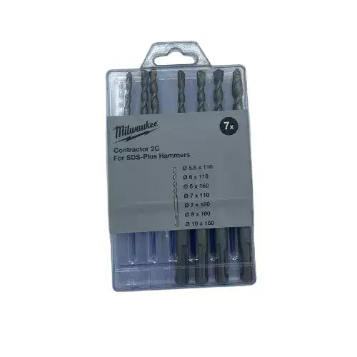 סט 7 מקדחי SDS לפטישון 5.5–10 מ"מ milwaukee 4932471245