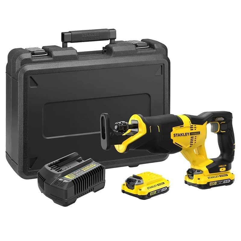 מסור חרב 18V שתי סוללות 2AH ומטען STANLEY SFMCS300D2K STANLEY FATMAX
