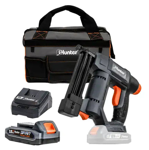אקדח סיכות ומסמרים 18V סוללה 1.5Ah ומטען Hunter 102102-005