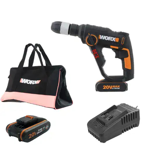 פטישון 20V סוללה 2Ah ומטען WORX WX390.9