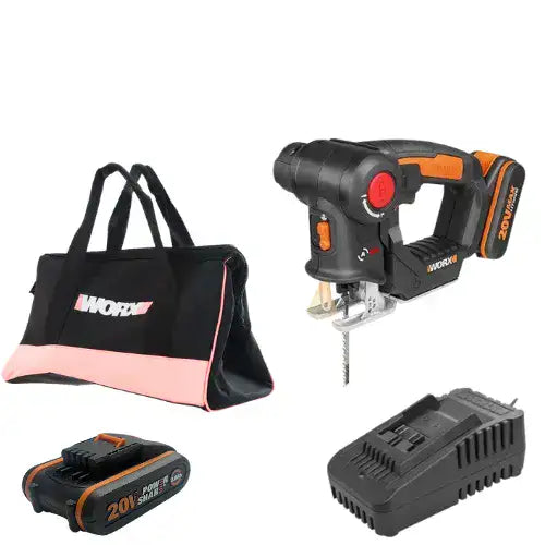 מסור אנכי/חרב 20V סוללה 2Ah ומטען WORX WX550.9