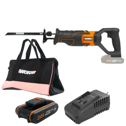 מסור חרב 20V סוללה 2Ah ומטען WX500.9 WORX WX500.9-1-2