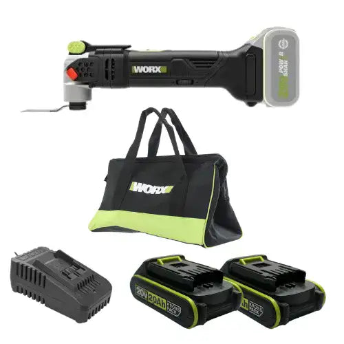 מולטיטול 20V שתי סוללות 2AH ומטען WORX WU690.9