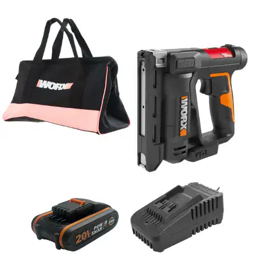 אקדח סיכות 20V סוללה 2Ah ומטען WX843.9 WORX WX843.9-1-2