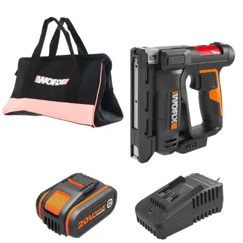 אקדח סיכות 20V סוללה 4HA מטען WX843 WORX WX843.9-1-4