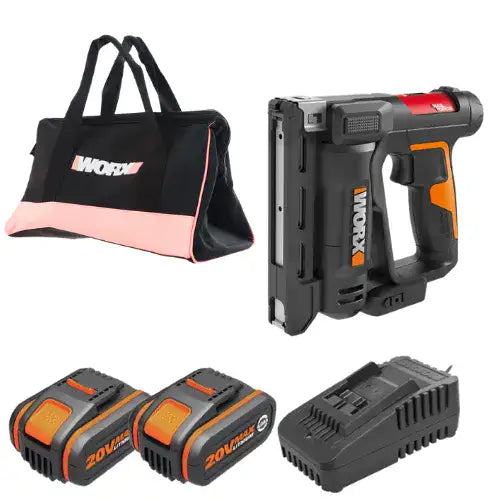 אקדח סיכות 20V שתי סוללות 4HA מטען WORX WX843