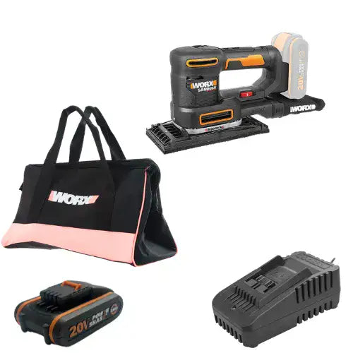 מלטשת 20V סוללה 2Ah ומטען WX820.9 WORX WX820.9-1-2