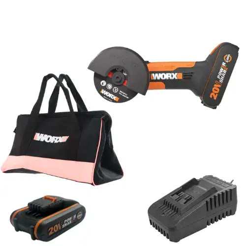 מיני דיסק חיתוך 20V שתי סוללות 2AH ומטען WX801 WORX WX801-2-2