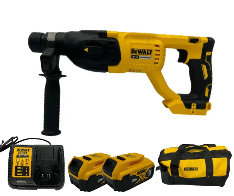 פטישון 20V שתי סוללות 5AH ומטען DeWALT DCH133