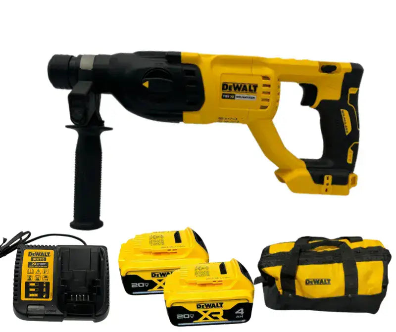 פטישון 20V שתי סוללות 4AH ומטען DeWALT DCH133