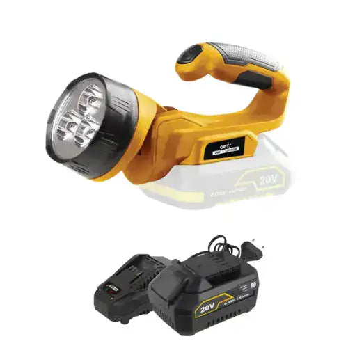 פנס 20V סוללה 4HA ומטען TOT019 GPT TOT019-1-4