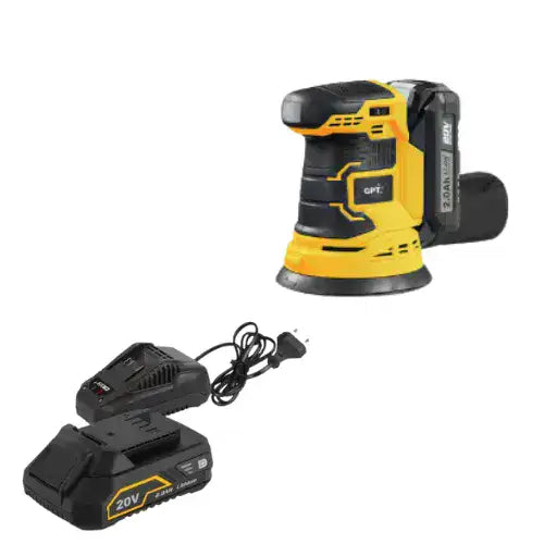 מלטשת 20V סוללה 2HA ומטען GPT TOT010