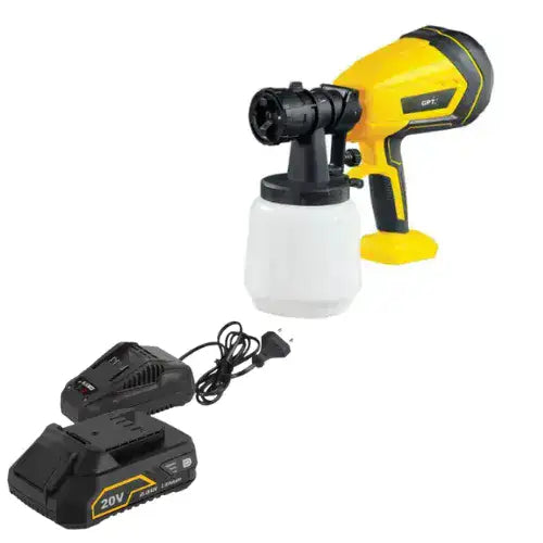 מרסס צבע 20V סוללה 2Ah ומטען TOT013 GPT TOT013-1-2