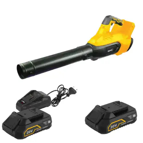 מפוח עלים 40V שתי סוללות 2AH ומטען GPT TOT038