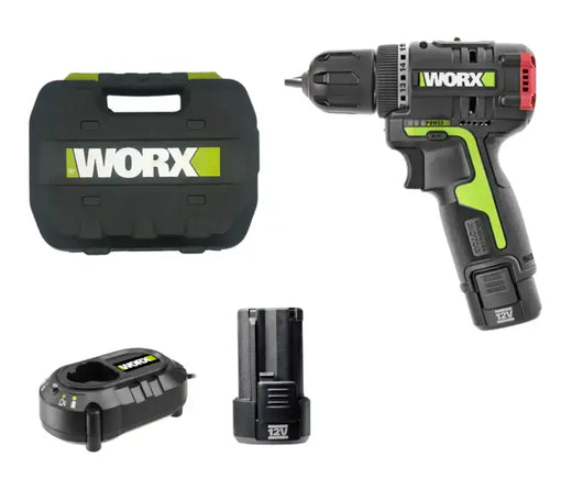 מקדחה 12V סוללה 2Ah ומטען WU130 WORX WU130-1-2