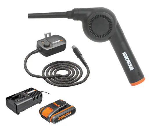 מיני מפוח 20V סוללה 2Ah ומטען WX747.9 WORX WX747.9ּ+WA7161-1-2