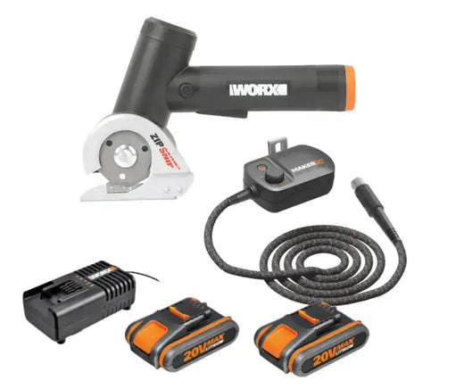 ספרי חיתוך מיני 20V שתי סוללות 2AH ומטען WX745.9 WORX WX745.9+WA7161-2-2