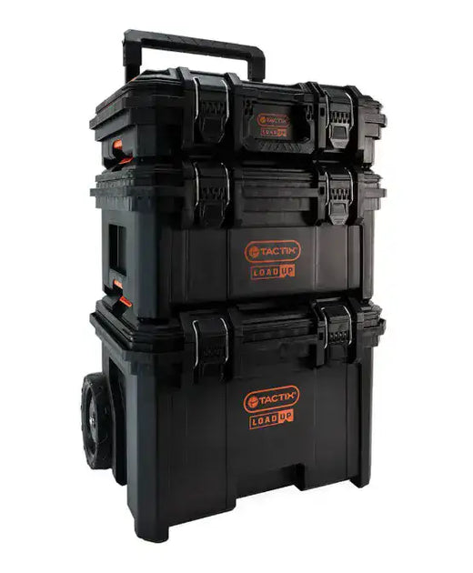 3 ארגזי כלים עם גלגלים TACTIX 320420