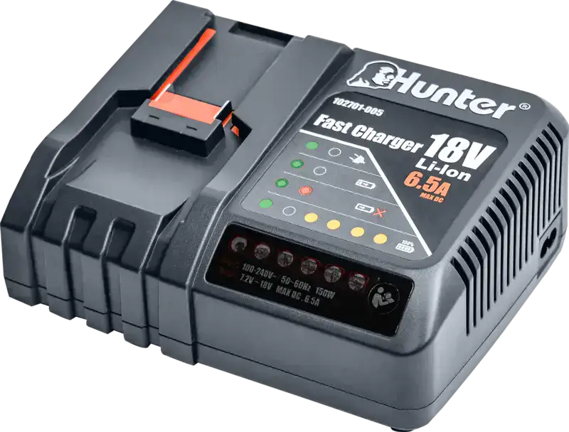 אימפקט 18V שתי סוללות 5Ah ומטען HUNTER 102705-001 - מבט נוסף 2