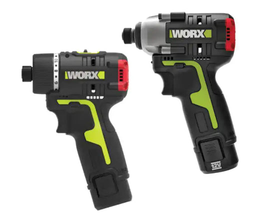 סט מברגות 12V WORX שתי סוללות ומטען בתיק WU132 + WU129.9 WORX WU132+WU129.9