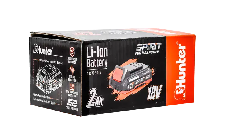 סוללה 18V ליתיום ספיריט 2HA האנטר 102702-015 Hunter - מבט נוסף 12