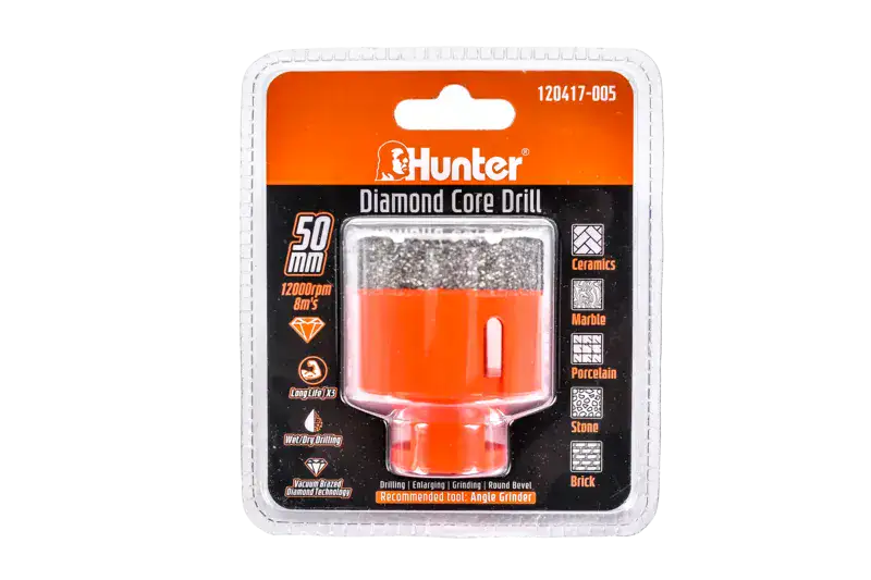 כוס יהלום 55mm למשחזת זוית אורך 62ממ Hunter - מבט נוסף 2