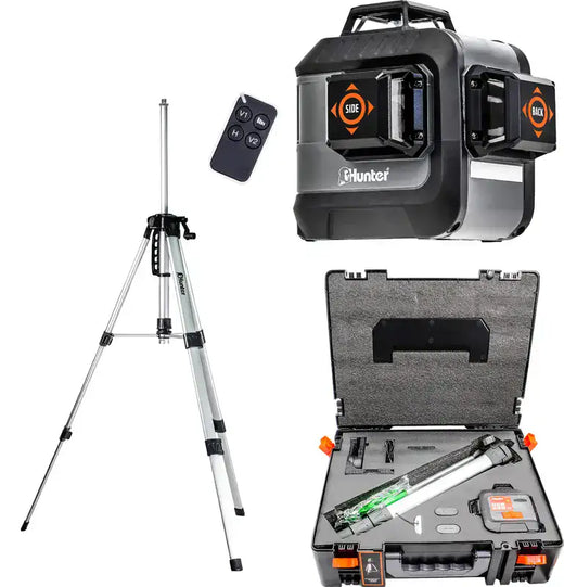 סט מודלרי פלס לייזר ירוק שלט וחצובה Hunter 103200-005
