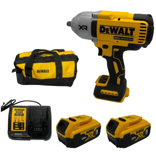 מפתח רטיטה 20V שתי סוללות 5AH ומטען DCF900 DeWalt DCF900-2-5