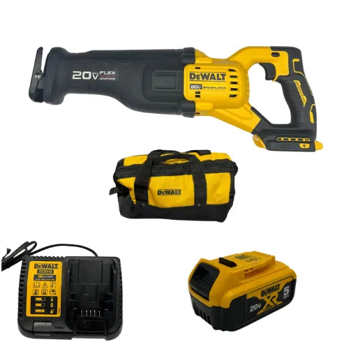 מסור חרב 20V סוללה 5AH ומטען DeWALT DCS386