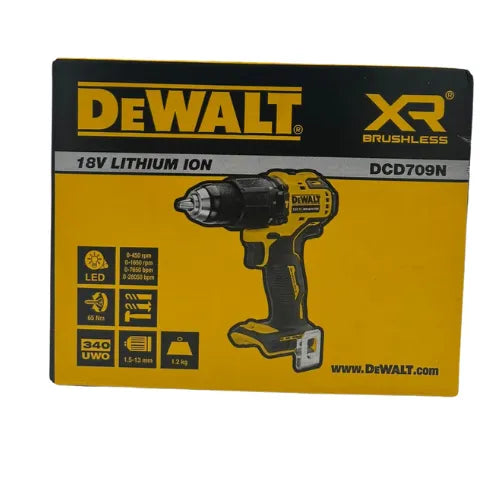 מקדחה 20V (גוף בלבד) DeWALT DCD709 - מבט נוסף 2