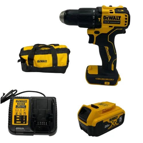 מקדחה 20V סוללה 5HA ומטען DeWALT DCD709