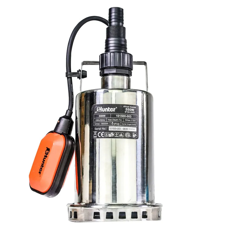 משאבה טבולה למים נקיים Hunter 101500-003 550W - מבט נוסף 3
