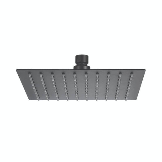 ראש מקלחת מרובע נירוסטה 20X20 ס״מ אושר שחור Aquila 549407