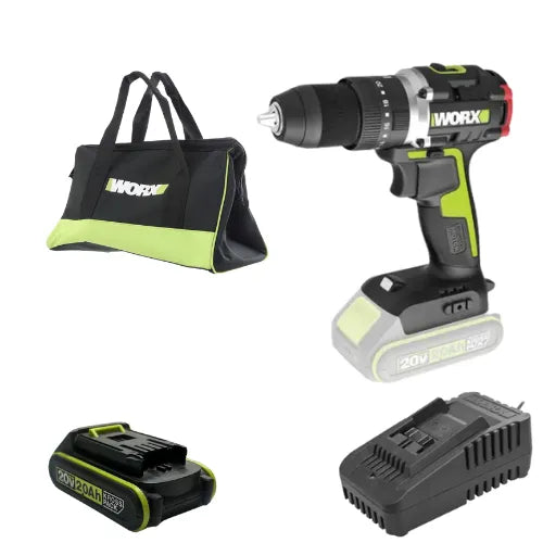 מקדחה 20V סוללה 2Ah ומטען WORX WU369.9