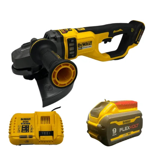 משחזת זווית 9" 60V לעומס גבוה וסוללה DCG460N DeWalt DCG460N-1-F9
