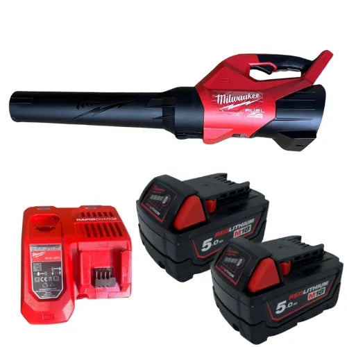 מפוח 18V שתי סוללות 5HA ומטען 3017-20 Milwaukee