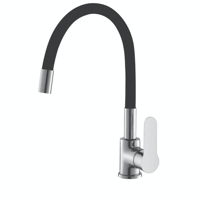 ברז פרח גומי DUCK שחור AQUILA 900A-BL